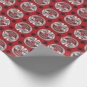 ヴィンテージ不気味ピエロ顔包装紙1 ラッピングペーパー (角)