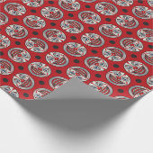 ヴィンテージ不気味ピエロ顔包装紙2 ラッピングペーパー (角)