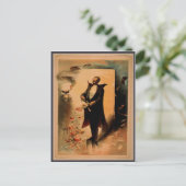 ヴィンテージ不気味マジシャン ポストカード (スタンド正面)