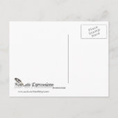 ヴィンテージ不気味レイブンとスパイダーハロウィーン招待状 インビテーションポストカード (裏面)