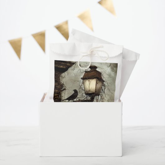 ヴィンテージ不気味レイヴンオンランタンハロウィーン フェイバーバッグ (パーティー)