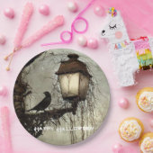 ヴィンテージ不気味レイヴンオンランタンハロウィーン ペーパープレート (パーティー)