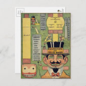 ヴィンテージ不気味切り出し ポストカード (正面/裏面)