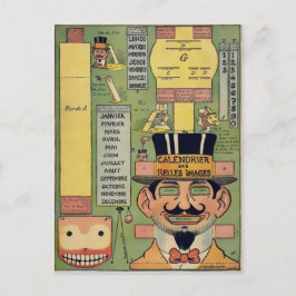 ヴィンテージ不気味切り出し ポストカード