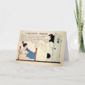 ヴィンテージ不気味警告ハロウィーン シーズンカード (正面)