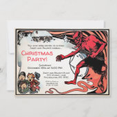 ヴィンテージ不気味Krampusカスタマイズ 招待状 (正面)