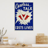 ヴィンテージ不用意なトークコストはLivesポスター ポスター (キッチン)