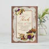 ヴィンテージ与え感謝していディナー 招待状 (スタンド正面)