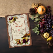 ヴィンテージ与え感謝していディナー 招待状