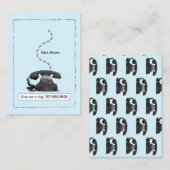 ヴィンテージ与え電話でリングや輪青の通話カード コーリングカード (正面/裏面)