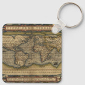 ヴィンテージ世界地図アトラスヒストリカルデザイン キーホルダー (裏面)