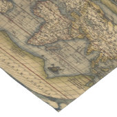 ヴィンテージ世界地図アトラスヒストリカルデザイン ショートテーブルランナー (コーナー)