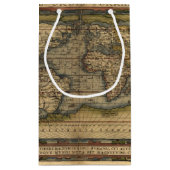 ヴィンテージ世界地図アトラスヒストリカルデザイン スモールペーパーバッグ (裏面)