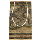 ヴィンテージ世界地図アトラスヒストリカルデザイン スモールペーパーバッグ (正面)