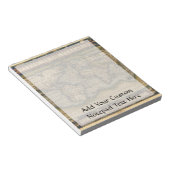 ヴィンテージ世界地図アトラスヒストリカルデザイン ノートパッド (アングル)