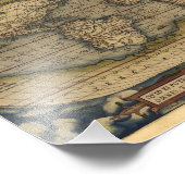 ヴィンテージ世界地図アトラスヒストリカルデザイン フォトプリント            (角)