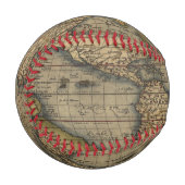 ヴィンテージ世界地図アトラスヒストリカルデザイン 野球ボール (正面左)