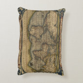 ヴィンテージ世界地図アンティーク地図 アクセントクッション (裏面(縦))