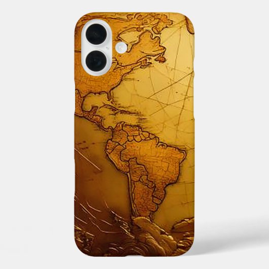 ヴィンテージ世界地図スマホケース Case-Mate iPhoneケース (裏面)