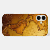 ヴィンテージ世界地図スマホケース Case-Mate iPhoneケース (裏面 (横))