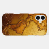 ヴィンテージ世界地図スマホケース iPhoneケース (裏面横)