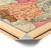 ヴィンテージ世界地図ポスター ポスター (角)