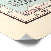 ヴィンテージ世界地図ポスター ポスター (角)