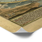 ヴィンテージ世界地図ポスター – 1716ホマン世界地図 ポスター (角)