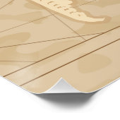 ヴィンテージ世界地図伝統的イラストレーションポスター ポスター (コーナー)