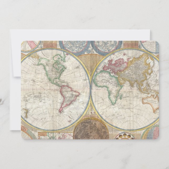 ヴィンテージ世界地図 (正面)