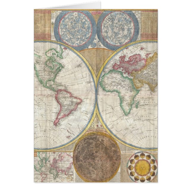 ヴィンテージ世界地図 (正面)