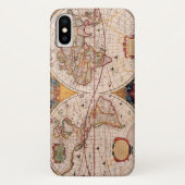 ヴィンテージ世界地図1600年頃 Case-Mate iPhoneケース (裏面)