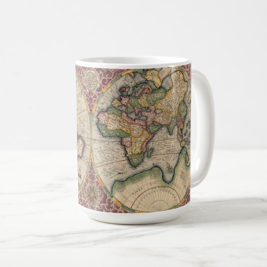 ヴィンテージ世界地図1609 コーヒーマグカップ (正面右)