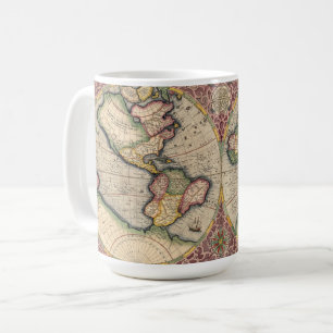 ヴィンテージ世界地図1609 コーヒーマグカップ