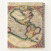 ヴィンテージ世界地図1609 ノートブック (裏面)