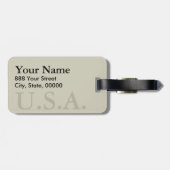 ヴィンテージ世界地図17世紀ラゲッジタグ ラゲッジタグ (裏面横)