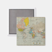 ヴィンテージ世界地図1910 マグネット (正面/裏面)