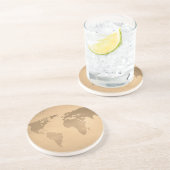 ヴィンテージ世界地図 コースター (側面)