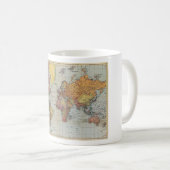 ヴィンテージ世界地図 コーヒーマグカップ (正面右)