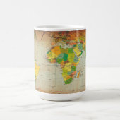 ヴィンテージ世界地図 コーヒーマグカップ (中央)