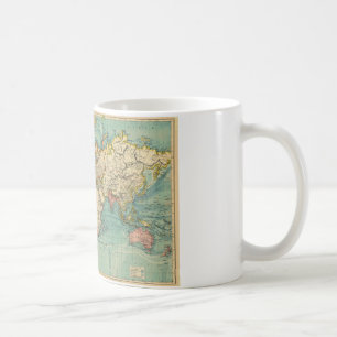 ヴィンテージ世界地図 コーヒーマグカップ