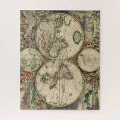 ヴィンテージ世界地図 ジグソーパズル (縦)