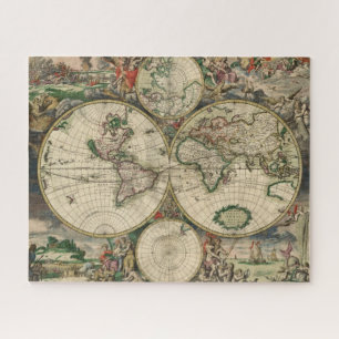 ヴィンテージ世界地図 ジグソーパズル