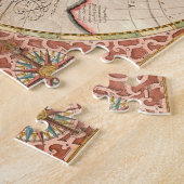 ヴィンテージ世界地図 ジグソーパズル (側面)