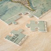 ヴィンテージ世界地図 ジグソーパズル (側面)