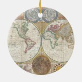 ヴィンテージ世界地図 セラミックオーナメント (裏面)