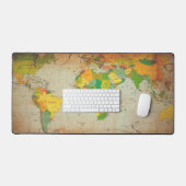 ヴィンテージ世界地図 デスクマット (キーボード&マウス)