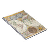 ヴィンテージ世界地図 ノートブック (右側)