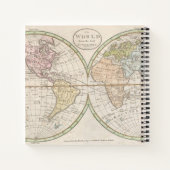 ヴィンテージ世界地図 ノートブック (裏面)