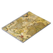 ヴィンテージ世界地図 ノートブック (左側)